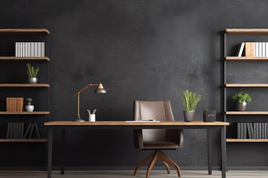 A black wall paint in an office near Petoskey and Harbor Springs, Michigan (MI)