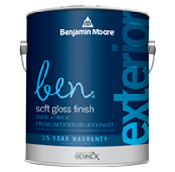 ben Waterborne Exterior Paint- Soft Gloss 0543